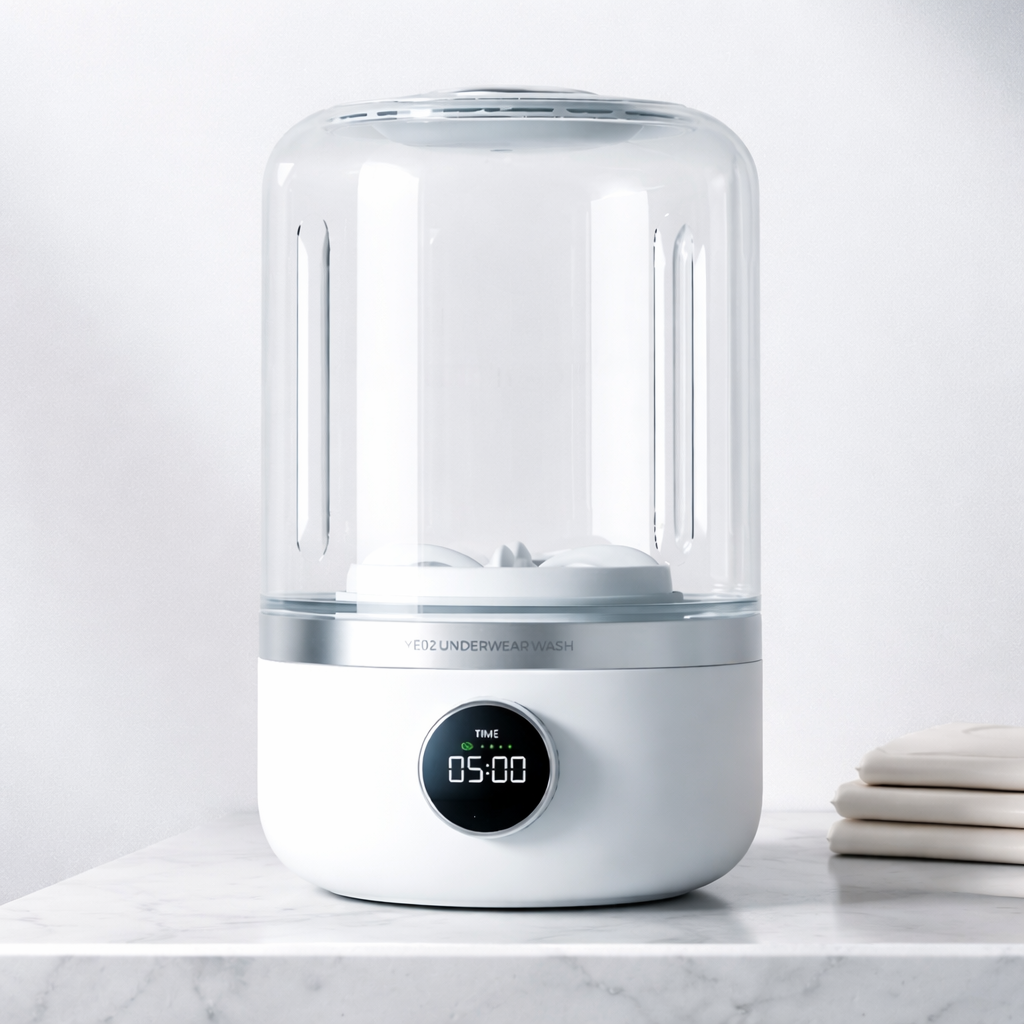 Wireless washing machine portable underwear cleaner 1L mini Socks Washing Machine Dehydratable Laundry Bucket