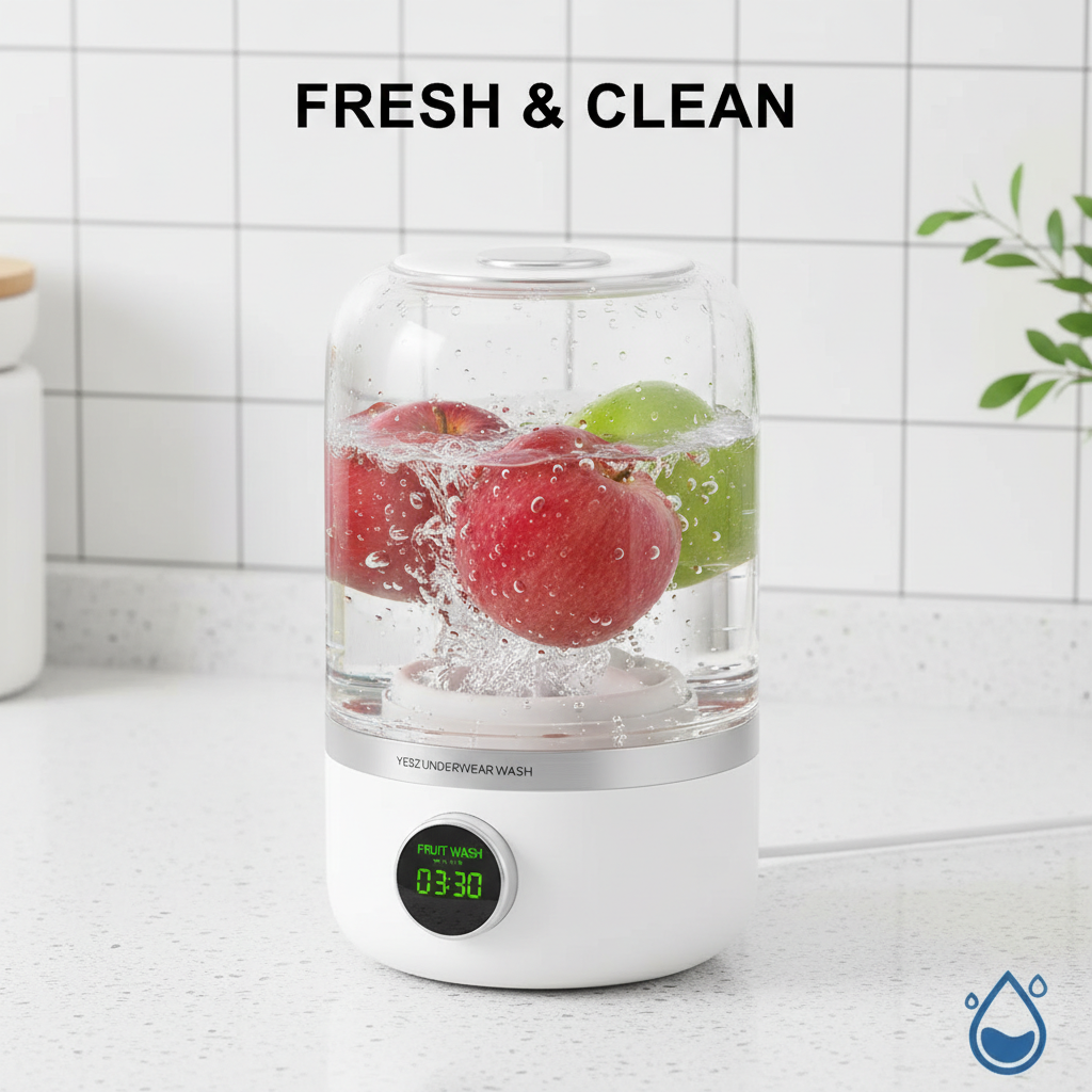 Wireless washing machine portable underwear cleaner 1L mini Socks Washing Machine Dehydratable Laundry Bucket
